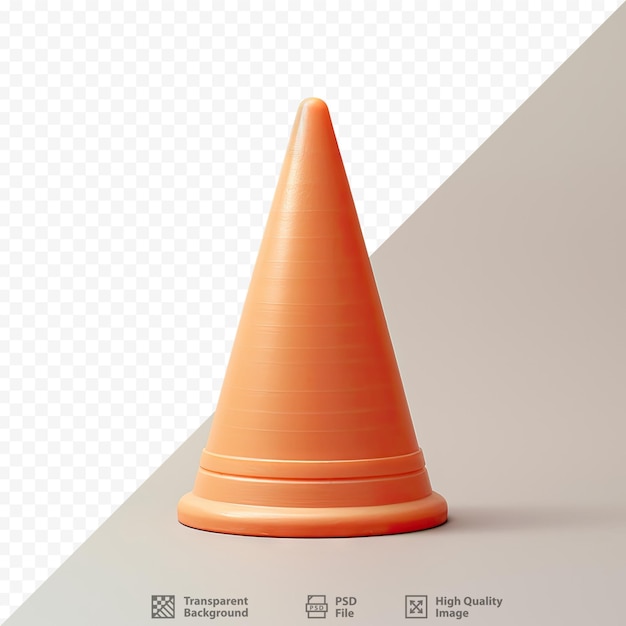 PSD fundo transparente com cone antigo isolado