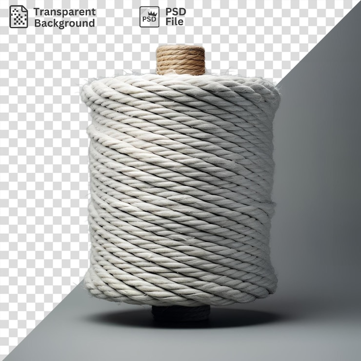 PSD fundo transparente com corda isolada em uma base preta