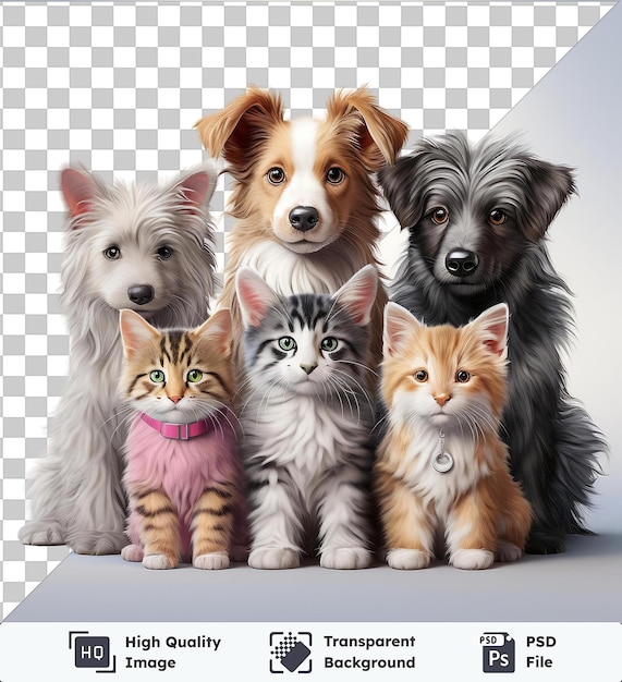 PSD fundo transparente com isolado fotográfico realista veterinário _ s clínica de animais de estimação o gato