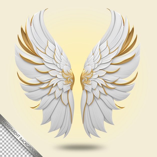 Fundo transparente de asas bonitas e elegantes