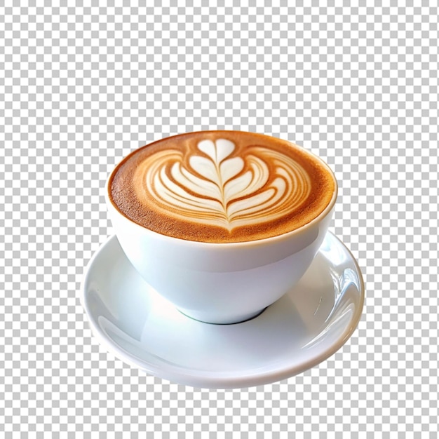 PSD fundo transparente de café com leite