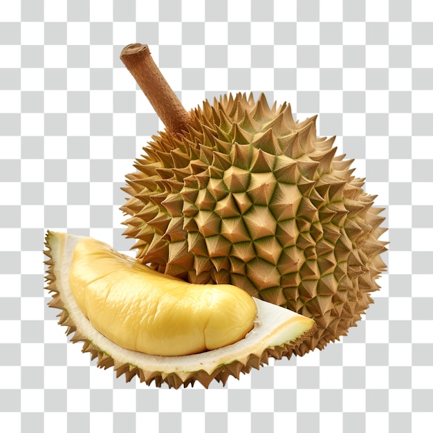 PSD fundo transparente de durian de frutas