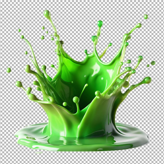 fundo transparente de salpicaduras de pintura