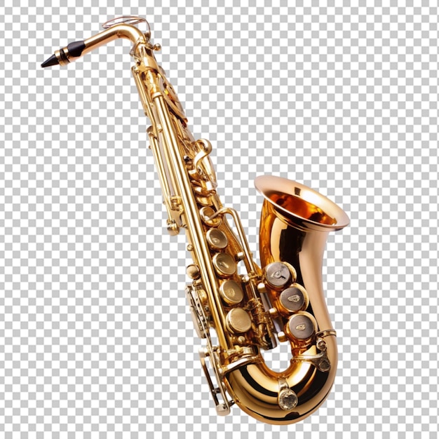 Fundo transparente de saxofone