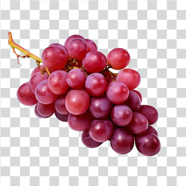 Fundo transparente de uvas PSD