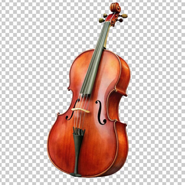 Fundo transparente de violoncelo