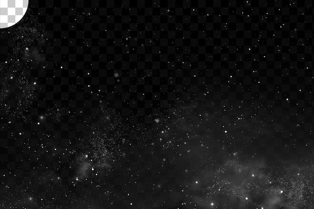 Fundo transparente do céu estrelado