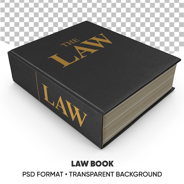 PSD fundo transparente do livro lei