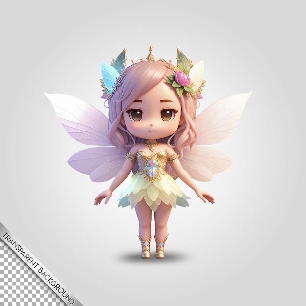 PSD fundo transparente psd chibi fairy