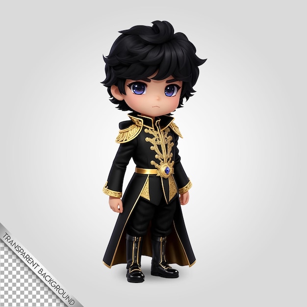 PSD fundo transparente psd chibi prince