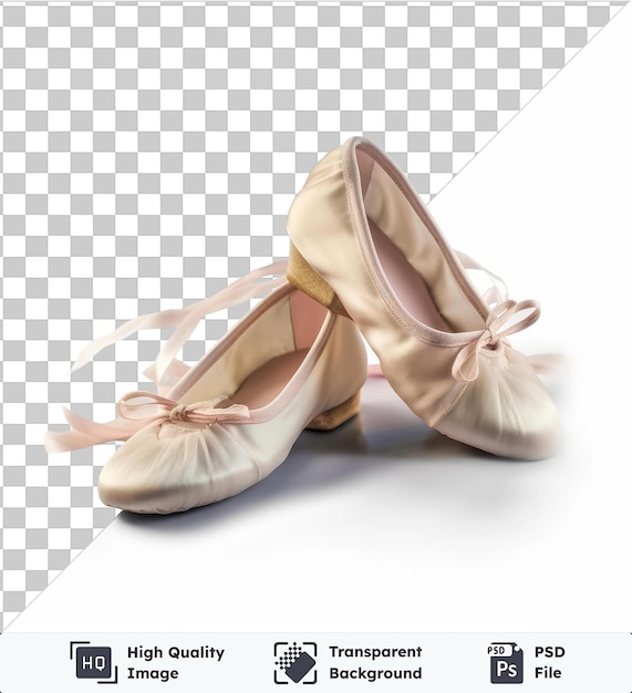 PSD fundo transparente psd fotográfico realista dançarina _ s sapatos de ballet os sapatos de balé