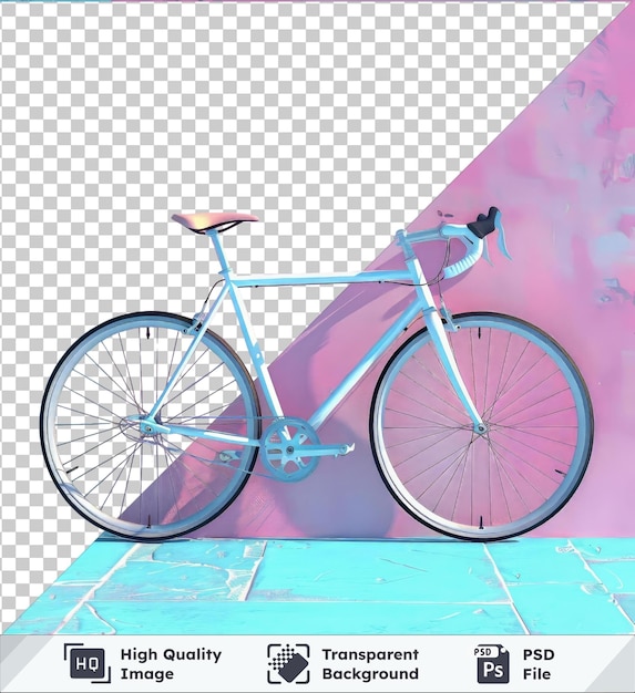PSD fundo transparente psd um modelo de bicicleta de cidade de engrenagem fixa