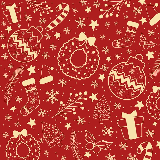 Fundo vermelho de natal