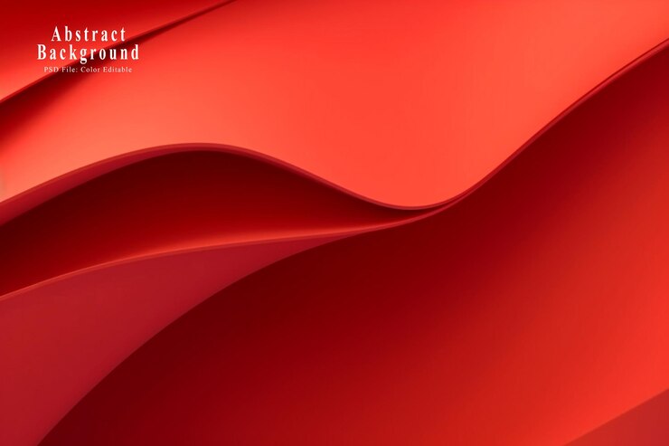 PSD fundo vermelho simples fundo vermelho em forma de onda fundo vermelho gradiente fundo estilo minimalista