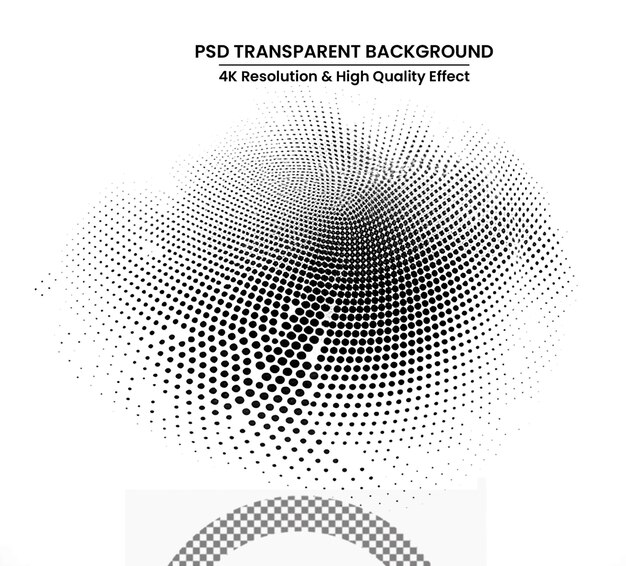 PSD fundo vetorial pontuado abstrato efeito de meia tonalidade