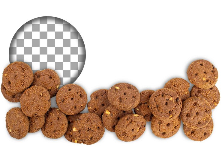 PSD fundos de biscoitos de chocolate