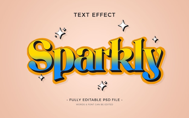 Funkelnder Text-Effekt