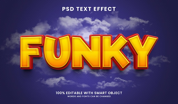 Funky Texteffektvorlage