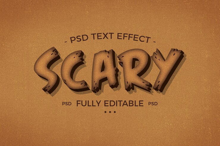 PSD funny and colorful text effect editable in photoshop