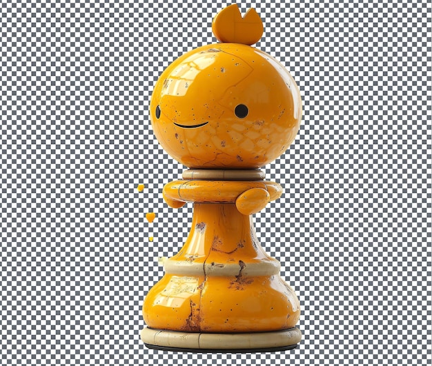 PSD funny classic chess set personaje aislado en un fondo transparente