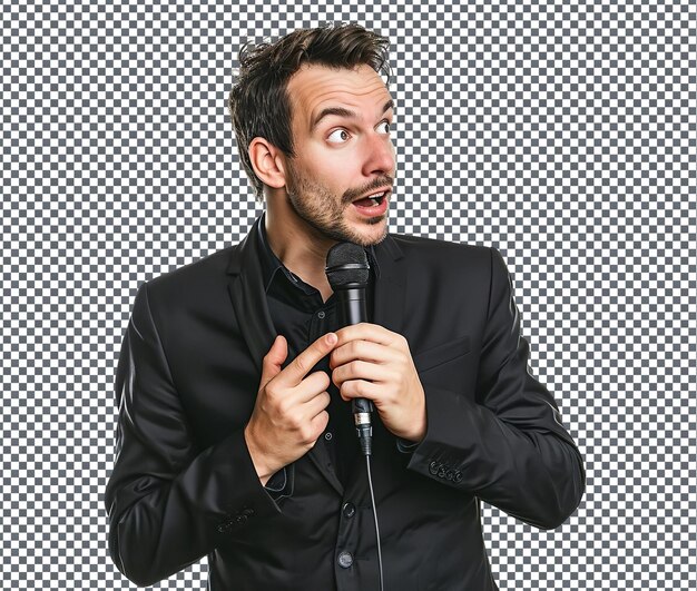 Funny comedy show date night isolado em fundo transparente