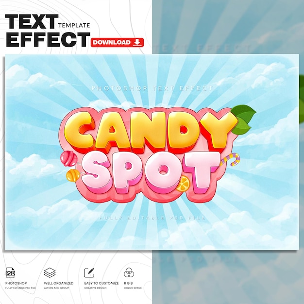 Funny Game Logo Text Effect PSD Template