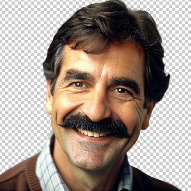 PSD funny man with mustache