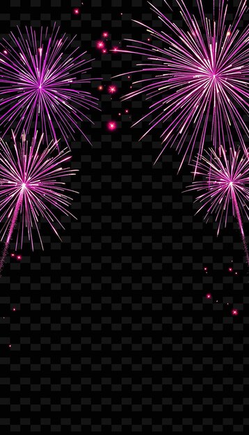 fuochi d'artificio su uno sfondo trasparente