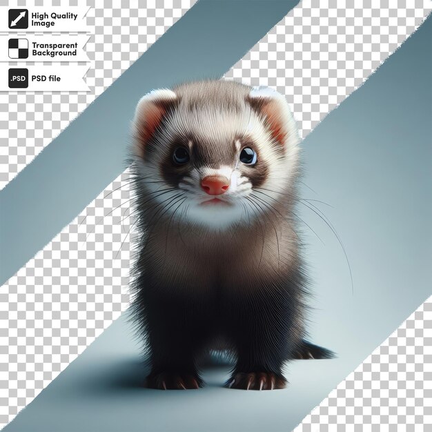 PSD un furet du psd sur un fond transparent