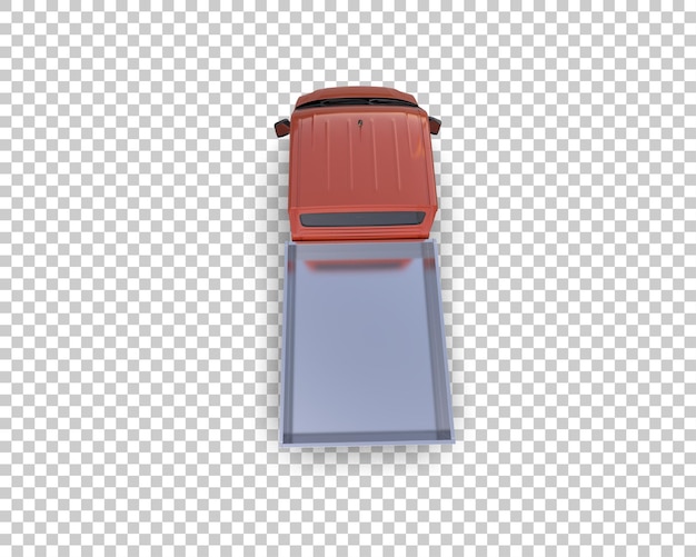 Furgoneta de carga aislada en el fondo Ilustración de renderización 3D
