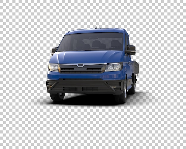 Furgoneta de carga aislada en el fondo Ilustración de renderización 3D