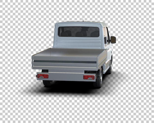 Furgoneta de carga aislada en el fondo Ilustración de renderización 3D