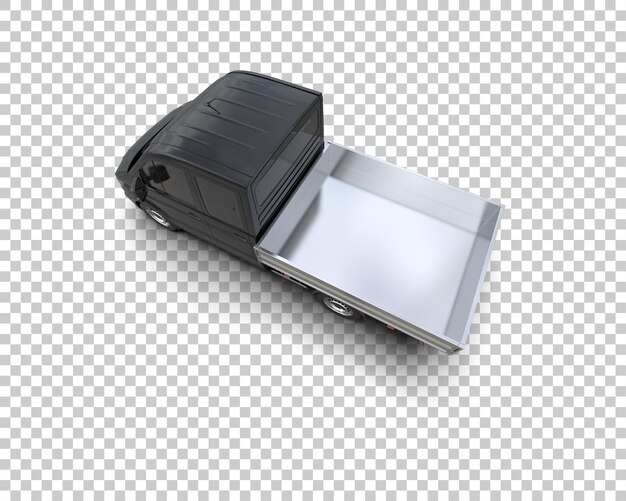 Furgoneta de carga aislada en el fondo Ilustración de renderización 3D