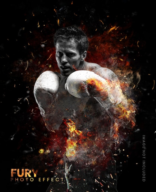 PSD fury photoshop-effekt