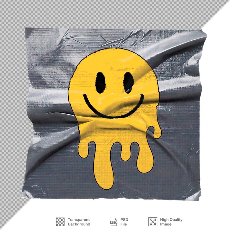 PSD fusão de fita adesiva smiley