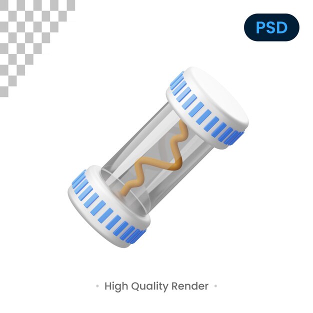 PSD fuse 3d render ilustração premium psd