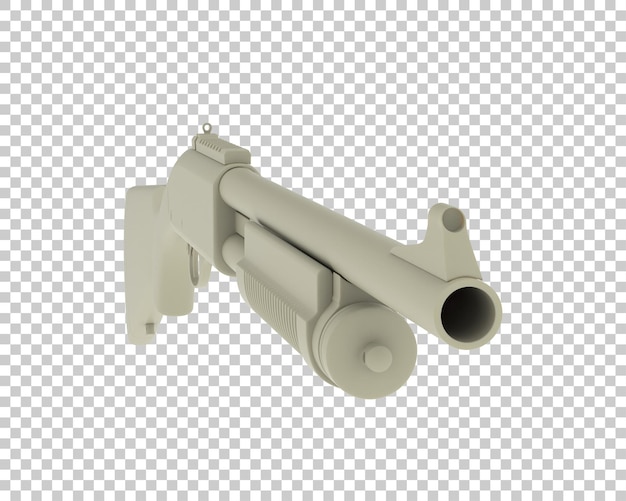 Fusil De Chasse Sur Fond Transparent Illustration De Rendu 3d