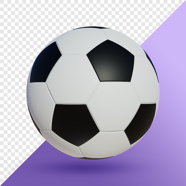 Fußball 3D-Rendering Ball-Symbol