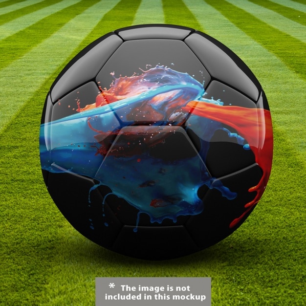 Fußball Ball Mock-up-Design