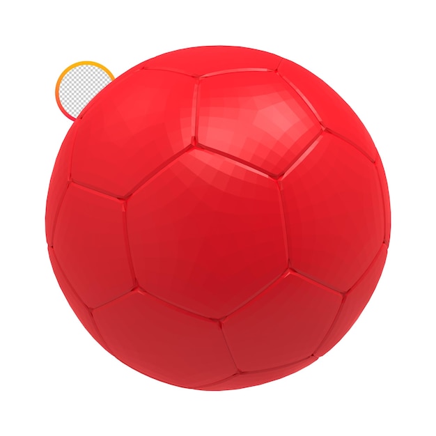 PSD fußball isolierte 3d-darstellung