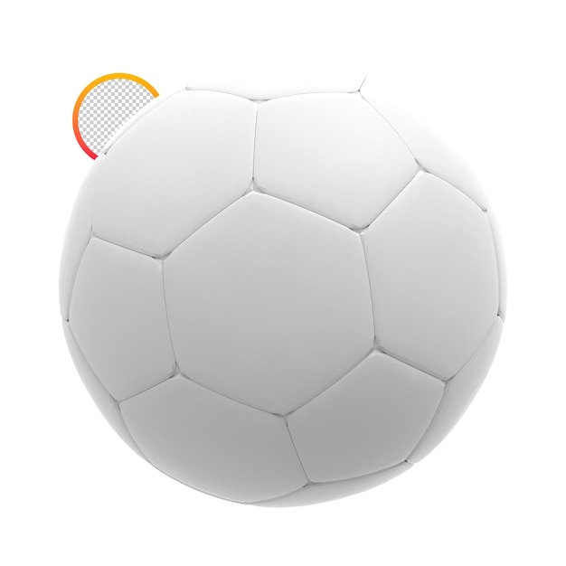 PSD fußball isolierte 3d-darstellung