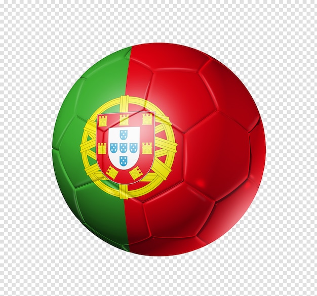 PSD fußball mit portugiesischer flagge