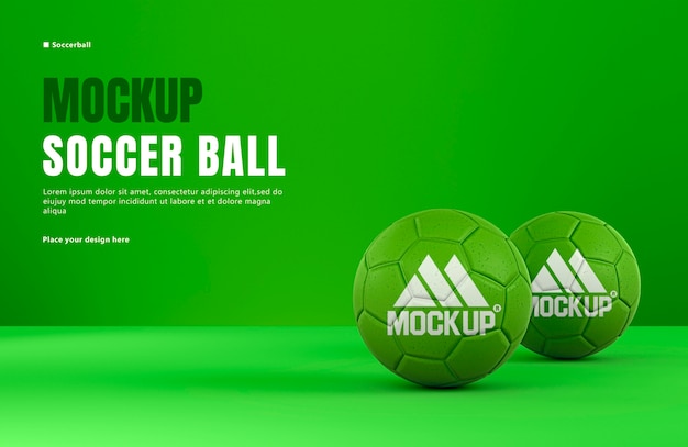 Fußball-Mockup-Design