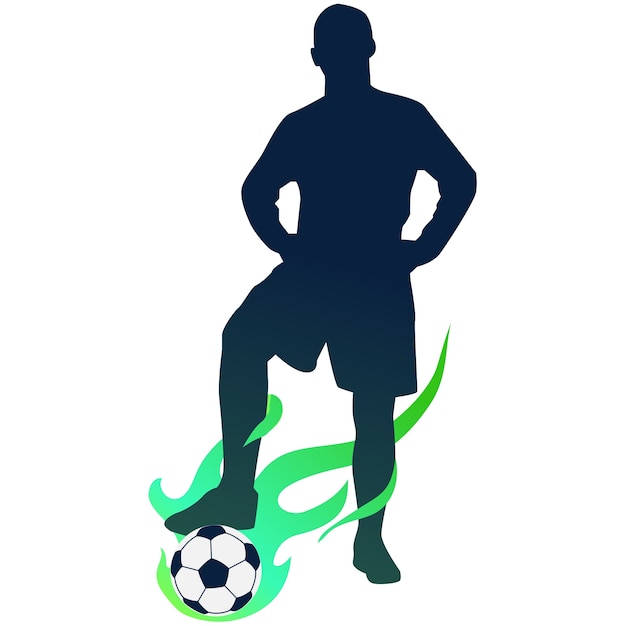 Fußball-Spieler-Silhouette