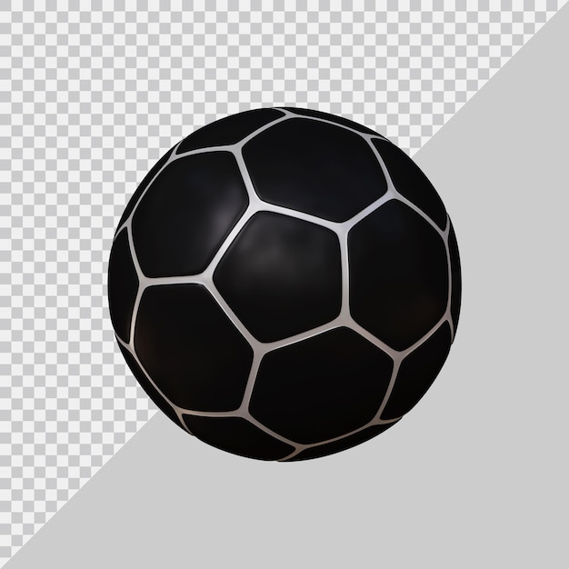 Fußballball mit modernem 3d-stil