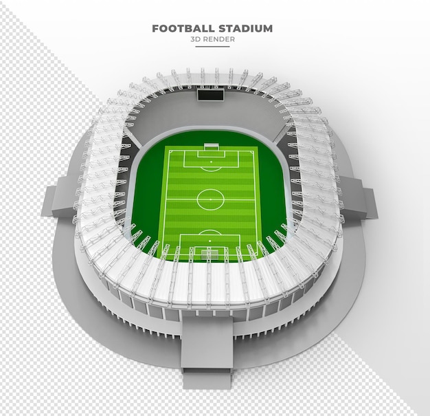 PSD fußballstadion in 3d realistisch rendern