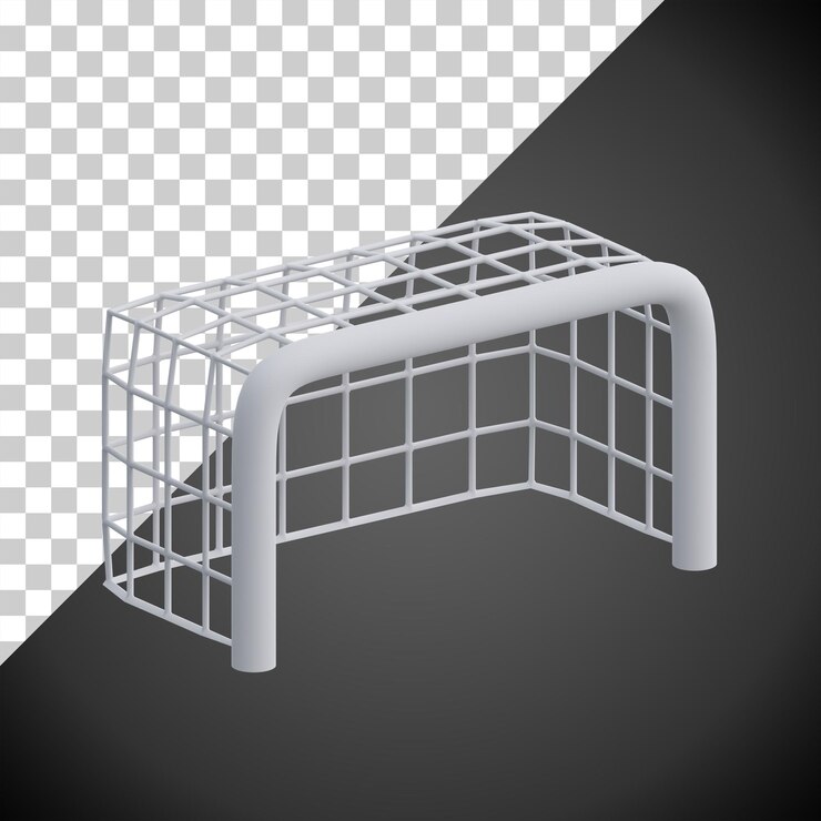 PSD fußballtor 3d-render-illustration-symbol