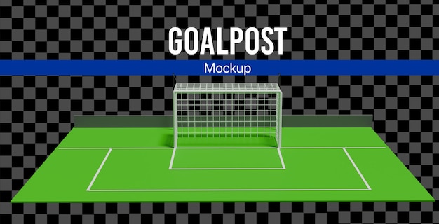 Fútbol 3D con maqueta de campo