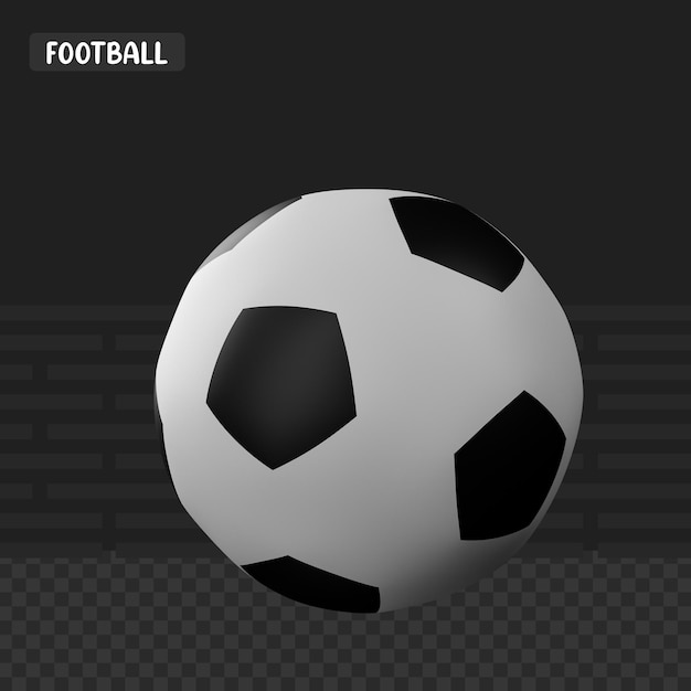 Fútbol de renderizado 3d