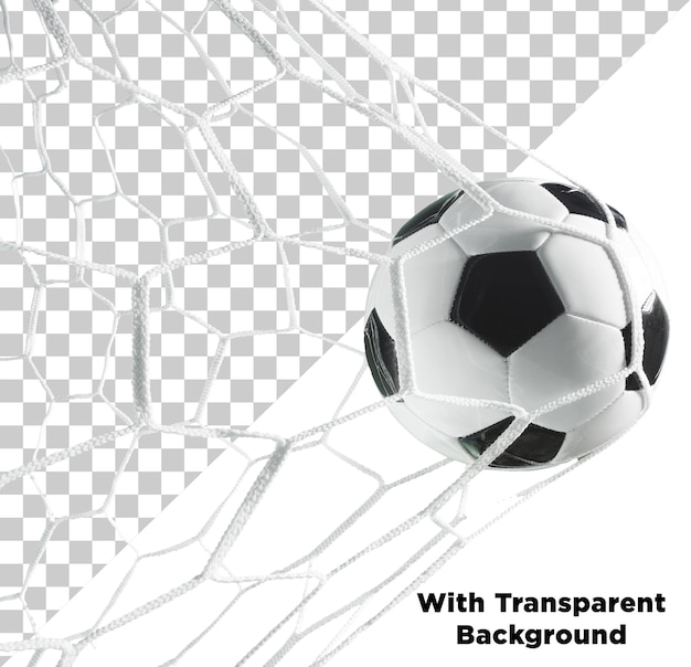 Futebol em Goal Post isolado em fundo transparente